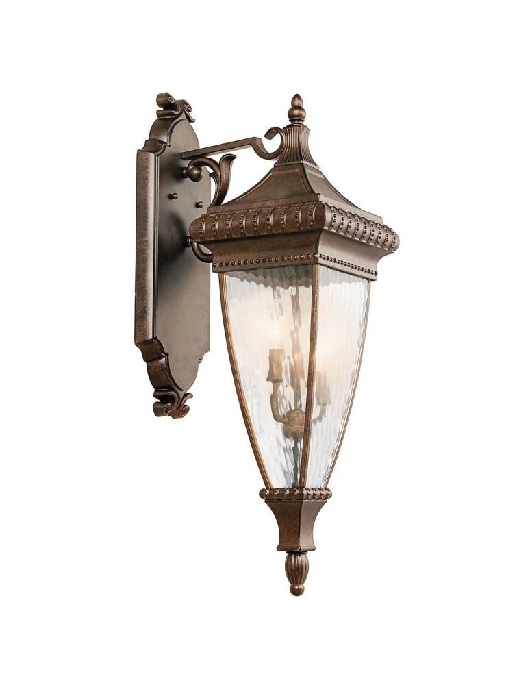 Outdoor wall lamps - Elstead VENETIAN RAIN Wall lamp E14 3x60W IP44 Brushed Bronze KL-VENETIAN2-L - product kolory-swiatla.pl 1