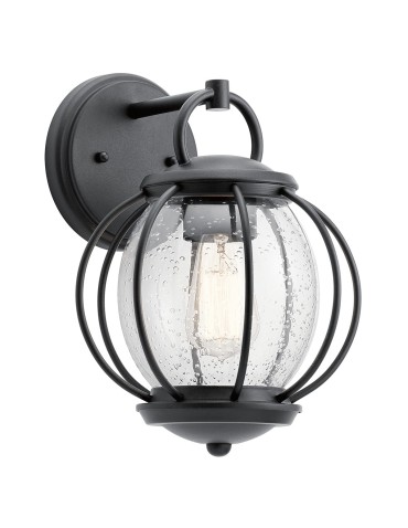 Elstead VANDALIA Wall lamp E27 1x60W IP44 Black KL-VANDALIA2-S