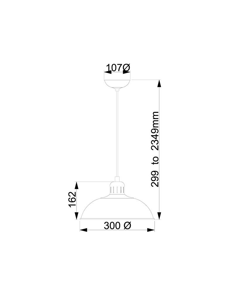 Pendant lamps - Elstead Lighting Interior Pendant FRANKLIN 1x60W E27 FRANKLIN/P CR - product kolory-swiatla.pl 2