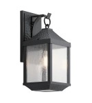 Outdoor wall lamps - Elstead SPRINGFIELD Wall lamp E27 1x60W IP44 Black KL-SPRINGFIELD-M - product 1