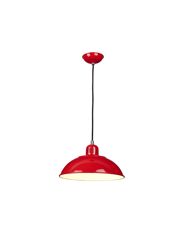 Pendant lamps - Elstead Lighting Interior Pendant FRANKLIN 1x60W E27 FRANKLIN/P RED - product kolory-swiatla.pl 1