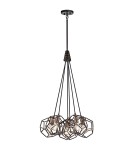Chandeliers - Elstead ROCKLYN E27 6x100W Steel Chandelier KL-ROCKLYN6-RS - product 1