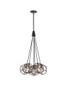 Elstead ROCKLYN E27 6x100W Steel Chandelier KL-ROCKLYN6-RS