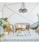 Chandeliers - Elstead ROCKLYN E27 6x100W Steel Chandelier KL-ROCKLYN6-RS - product 2