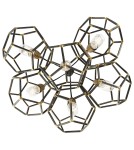 Chandeliers - Elstead ROCKLYN E27 6x100W Steel Chandelier KL-ROCKLYN6-RS - product 3