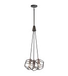 Chandeliers - Elstead ROCKLYN Chandelier E27 3x100W Steel KL-ROCKLYN3-RS - product 1