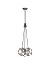 Elstead ROCKLYN Chandelier E27 3x100W Steel KL-ROCKLYN3-RS