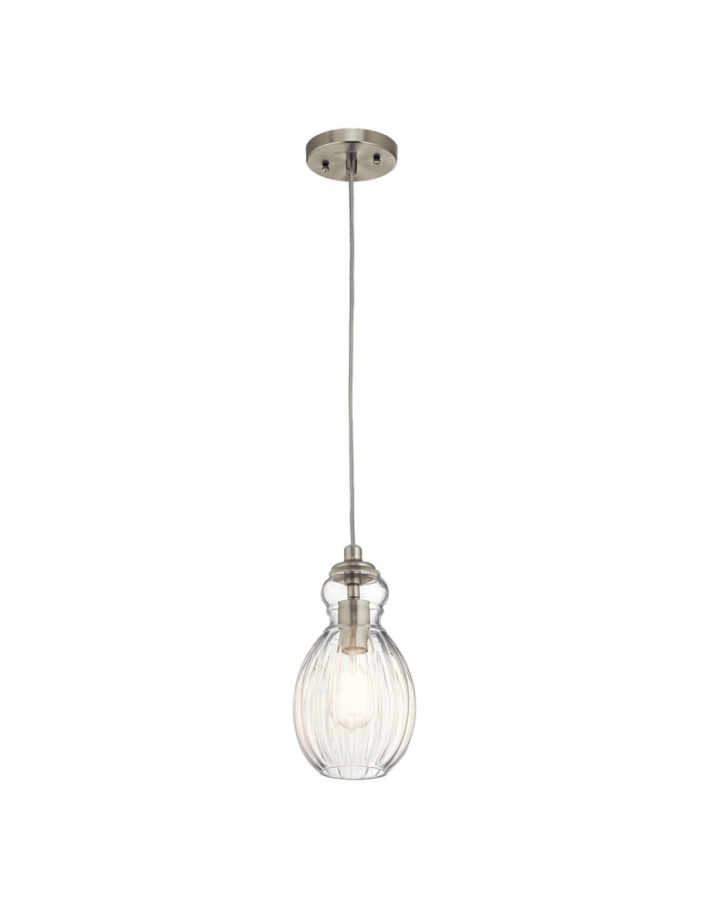 Pendant lamps - Elstead RIVIERA Pendant E27 1x60W Nickel KL-RIVIERA-P-C - product kolory-swiatla.pl 1