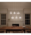 Pendant lamps - Elstead RIVIERA Pendant E27 1x60W Nickel KL-RIVIERA-P-C - product 6