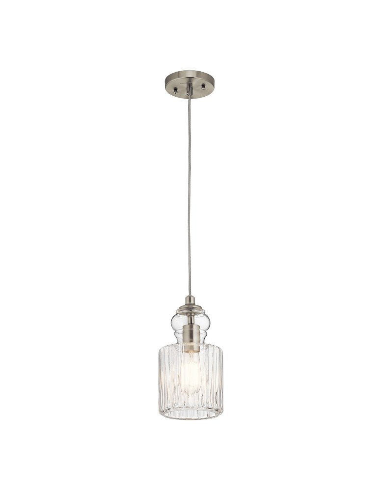 Pendant lamps - Elstead RIVIERA Pendant E27 1x60W Nickel KL-RIVIERA-P-B - product kolory-swiatla.pl 1