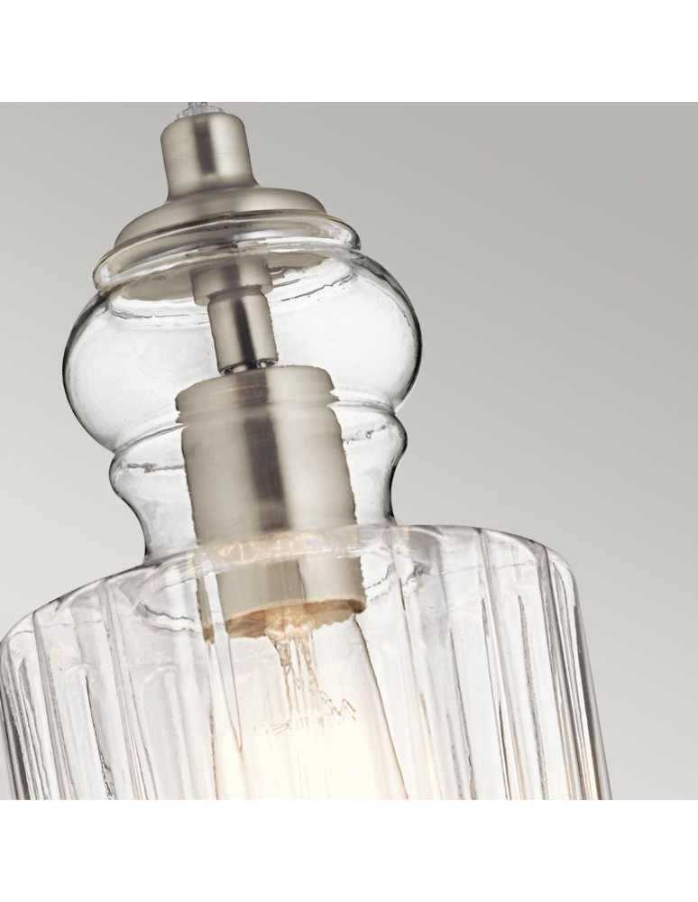 Elstead RIVIERA Wisząca E27 1x60W Nikiel KL-RIVIERA-P-B