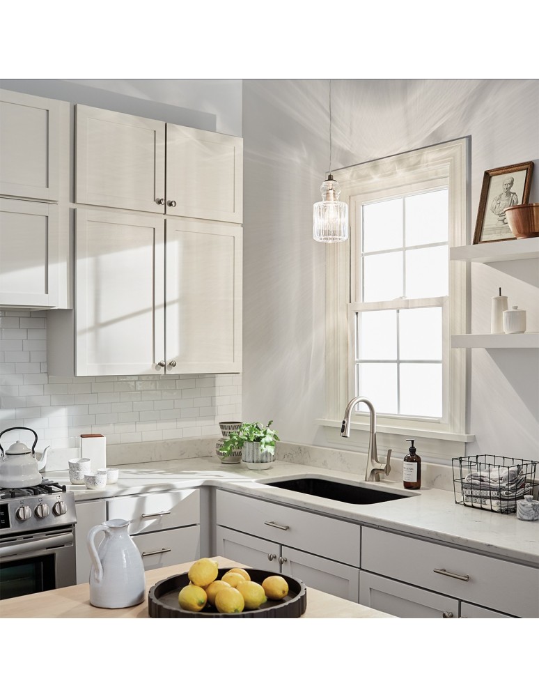 Pendant lamps - Elstead RIVIERA Pendant E27 1x60W Nickel KL-RIVIERA-P-B - product kolory-swiatla.pl 8