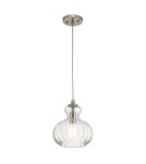 Pendant lamps - Elstead RIVIERA Pendant E27 1x60W Nickel KL-RIVIERA-P-A - product 1
