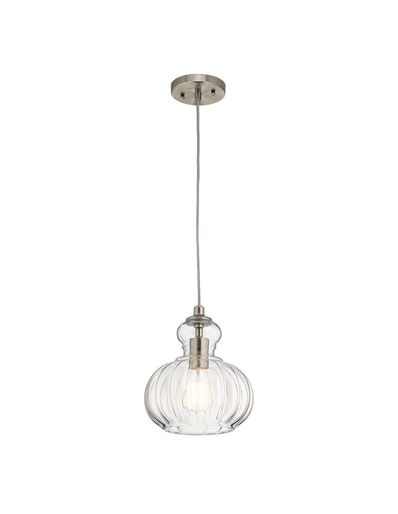 Pendant lamps - Elstead RIVIERA Pendant E27 1x60W Nickel KL-RIVIERA-P-A - product kolory-swiatla.pl 1