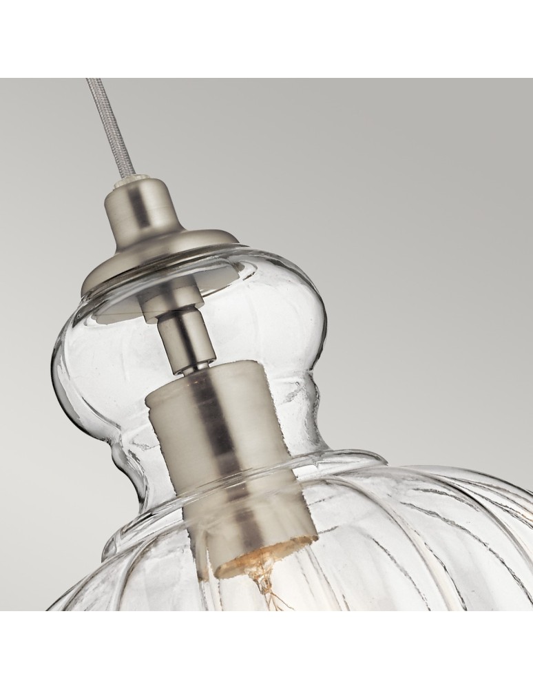 Pendant lamps - Elstead RIVIERA Pendant E27 1x60W Nickel KL-RIVIERA-P-A - product kolory-swiatla.pl 2