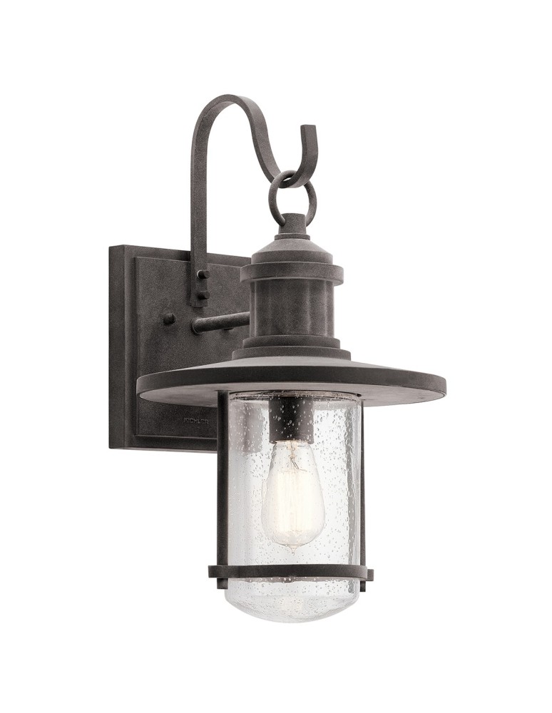 Outdoor wall lamps - Elstead RIVERWOOD Wall lamp E27 1x100W IP44 Zinc KL-RIVERWOOD2-XL - product kolory-swiatla.pl 1