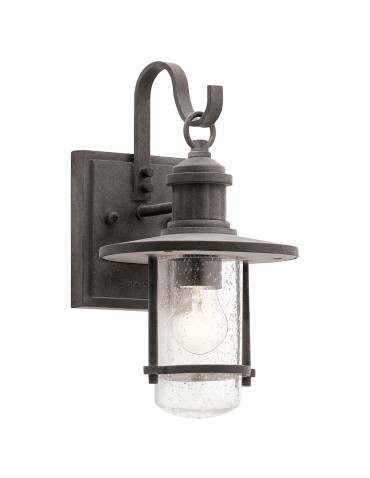 Elstead RIVERWOOD Wall lamp E27 1x60W IP44 Zinc KL-RIVERWOOD2-S