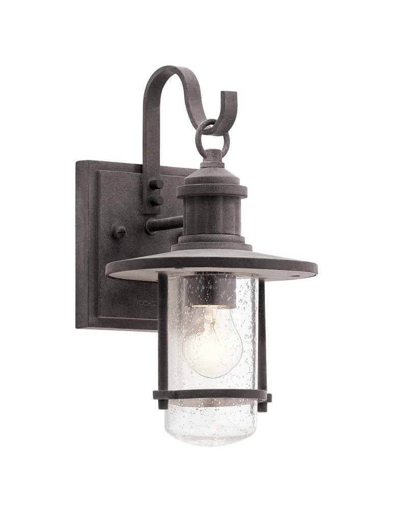 Outdoor wall lamps - Elstead RIVERWOOD Wall lamp E27 1x60W IP44 Zinc KL-RIVERWOOD2-S - product kolory-swiatla.pl 1
