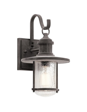 Elstead RIVERWOOD Wall lamp E27 1x100W IP44 Zinc KL-RIVERWOOD2-M