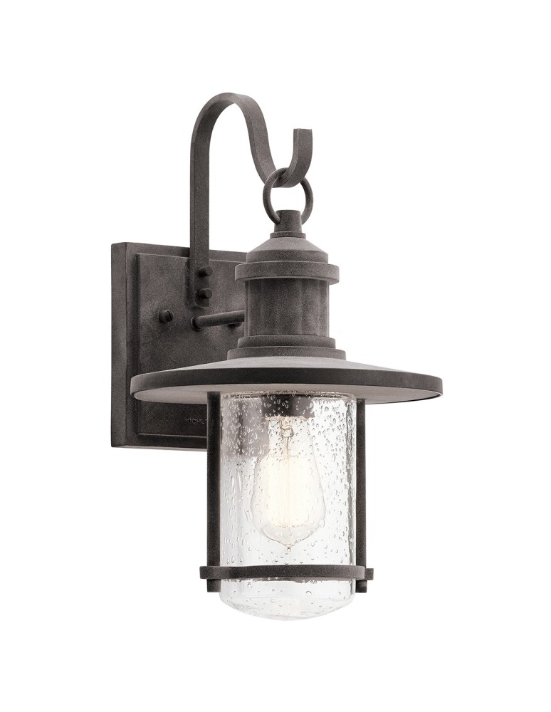 Outdoor wall lamps - Elstead RIVERWOOD Wall lamp E27 1x100W IP44 Zinc KL-RIVERWOOD2-L - product kolory-swiatla.pl 1