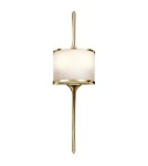 Bathroom wall lamps - Elstead MONA Wall lamp G9 2x3.5W IP44 Brass KL-MONA-S-PB - product 1