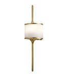 Bathroom wall lamps - Elstead MONA Wall lamp G9 2x3.5W IP44 Brass KL-MONA-S-NBR - product 1