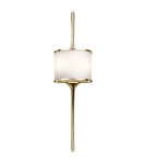 Bathroom wall lamps - Elstead MONA Wall lamp G9 2x3.5W IP44 Brass KL-MONA-L-PB - product 1