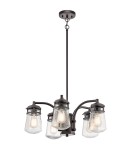 Loft chandeliers - Elstead LYNDON Outdoor Chandelier E27 5x75W IP44 Brown KL-LYNDON-5P-AZ - product 1