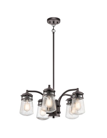 Elstead LYNDON Outdoor Chandelier E27 5x75W IP44 Brown KL-LYNDON-5P-AZ