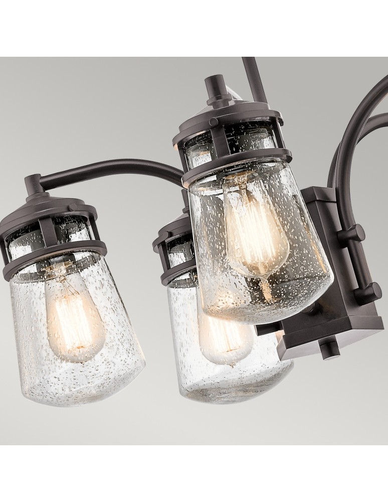 Loft chandeliers - Elstead LYNDON Outdoor Chandelier E27 5x75W IP44 Brown KL-LYNDON-5P-AZ - product kolory-swiatla.pl 4