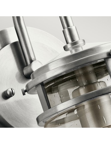 Elstead LYNDON Kinkiet E27 1x100W IP44 Szczotkowane Aluminium KL-LYNDON2-M-BA - produkt 2