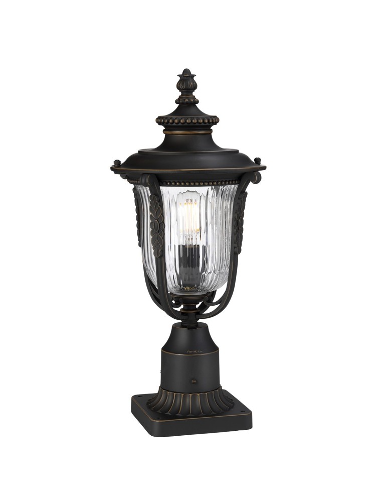 Standing garden lamps - Elstead LUVERNE Outdoor Standing E27 1x150W IP44 Antique Bronze KL-LUVERNE3-M - product kolory-swiatla.pl 1