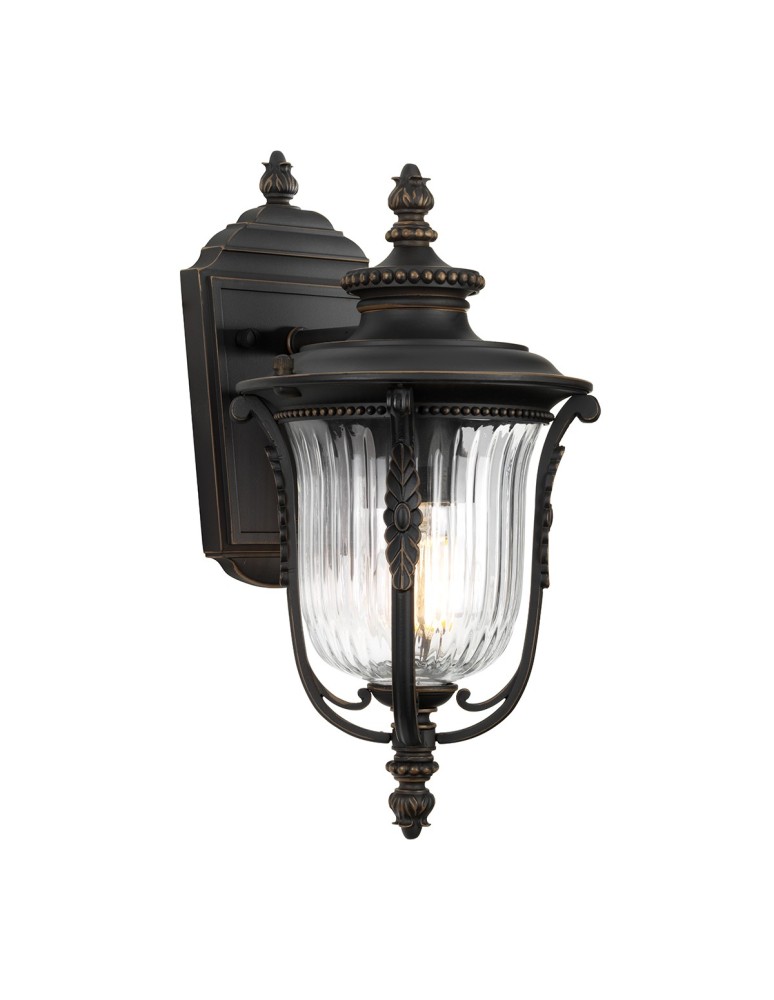Outdoor wall lamps - Elstead LUVERNE Wall lamp E27 1x100W IP44 Antique Bronze KL-LUVERNE2-S - product kolory-swiatla.pl 1