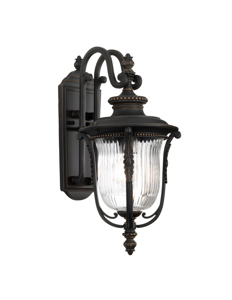 Outdoor wall lamps - Elstead LUVERNE Wall lamp E27 1x100W IP44 Antique Bronze KL-LUVERNE2-M - product kolory-swiatla.pl 1