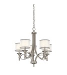 Chandelier with lampshade - Elstead LACEY E14 5x60W Zinc Chandelier KL-LACEY5-AP - product 1