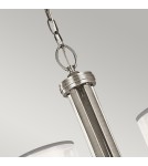 Chandelier with lampshade - Elstead LACEY E14 5x60W Zinc Chandelier KL-LACEY5-AP - product 2