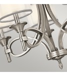 Chandelier with lampshade - Elstead LACEY E14 5x60W Zinc Chandelier KL-LACEY5-AP - product 3