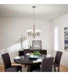 Chandelier with lampshade - Elstead LACEY E14 5x60W Zinc Chandelier KL-LACEY5-AP - product 5