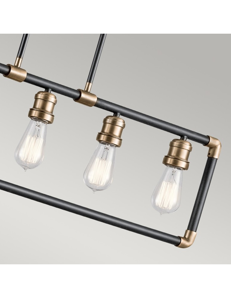 Loft chandeliers - Elstead IMAHN Chandelier E27 5x60W Brass KL-IMAHN-ISLE - product kolory-swiatla.pl 4