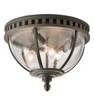 Outdoor ceiling lamps - Elstead HALLERON Plafond E14 3x40W IP44 Antique Bronze KL-HALLERON-F. - product 1