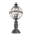 Standing garden lamps - Elstead HALLERON Outdoor Standing E14 3x60W IP44 Antique Bronze KL-HALLERON-3M - product 1