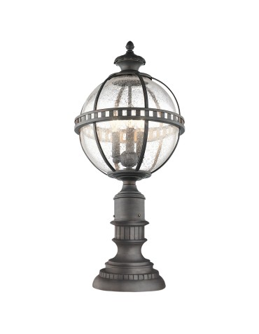 Elstead HALLERON Outdoor Standing E14 3x60W IP44 Antique Bronze KL-HALLERON-3M