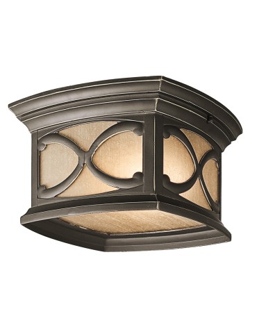 Elstead FRANCEASI Plafond E27 2x60W IP44 Antique Bronze KL-FRANCEASI-F