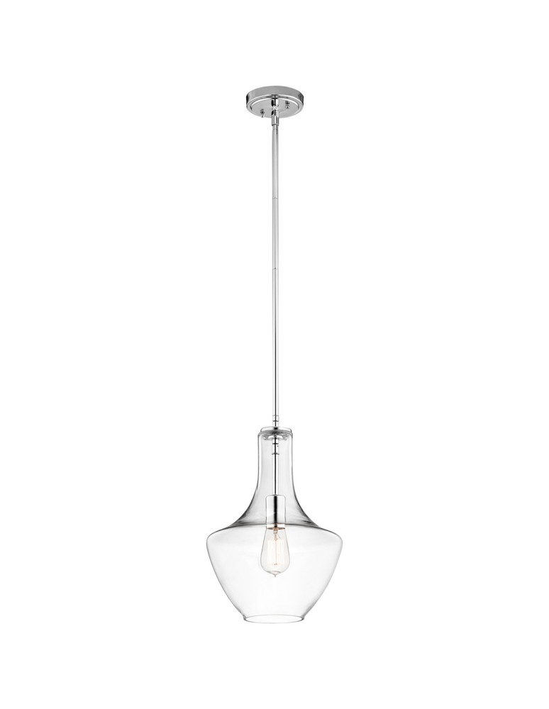 Pendant lamps - Elstead EVERLY Pendant E27 1x60W Chrome KL-EVERLY-P-S-CH - product kolory-swiatla.pl 1