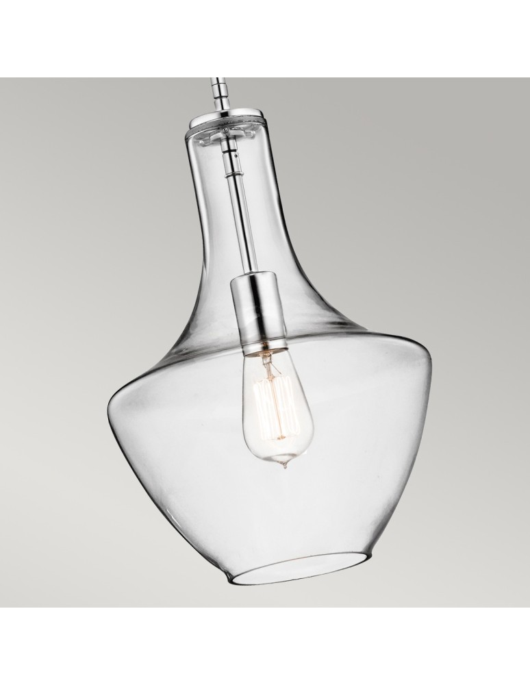 Pendant lamps - Elstead EVERLY Pendant E27 1x60W Chrome KL-EVERLY-P-S-CH - product kolory-swiatla.pl 3