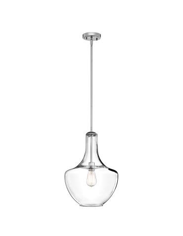 Elstead EVERLY Pendant E27 1x60W Chrome KL-EVERLY-P-M-CH