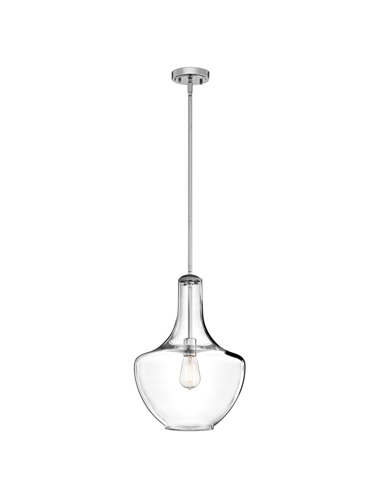 Pendant lamps - Elstead EVERLY Pendant E27 1x60W Chrome KL-EVERLY-P-M-CH - product kolory-swiatla.pl 1