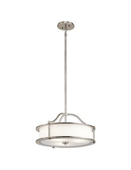 Elstead EMORY Pendant E27 3x100W Zinc KL-EMORY-P-S-CLP