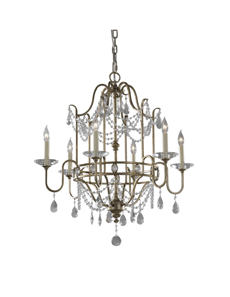 Chandelier chandeliers - Feiss GIANNA 6x60W E14 FE/GIANNA6 Pendant - product kolory-swiatla.pl 1