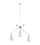 Chandeliers - Elstead DANIKA E27 chandelier 3x60W White KL-DANIKA3 - product 1